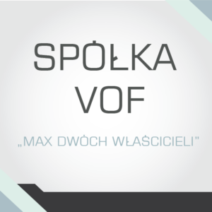 Spółka VOF (Max dwóch właścicieli)